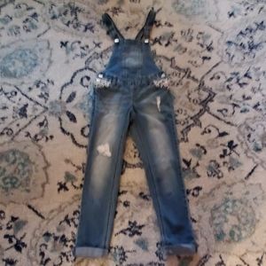 Blue denim jumpsuit for girls.